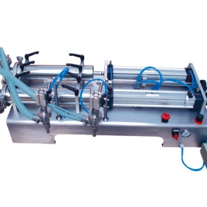 半自動雙頭液體灌裝機